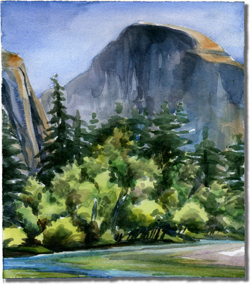 Halfdome From the River